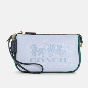 COACH NOLITA 19 IN COLORBLOCK WITH HORSE AND CARRIAGE